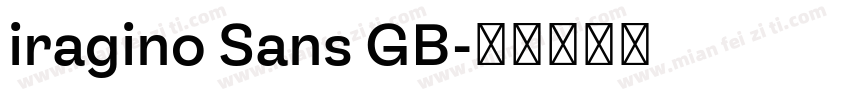 iragino Sans GB字体转换